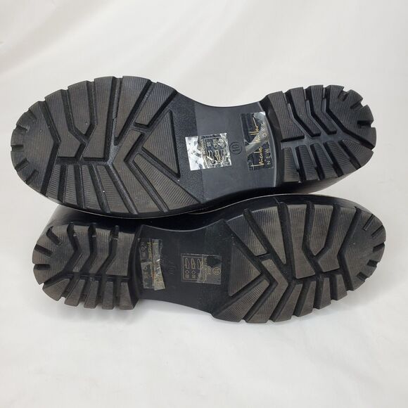 Nicole Miller Black LeLe Platform Wedge Sock Ankle Booties - Size 10 - Picture 8 of 8